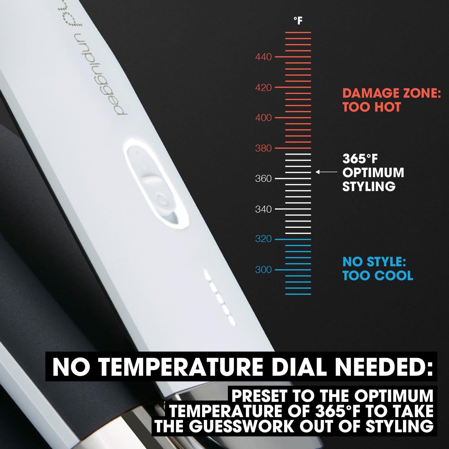 ghd Unplugged Styler ? 1" Cordless Flat Iron Hair Straightener, Professional Travel Straightening Iron with Heat-Resistant Case, USB-C Charging Beauty & Personal Care ghd