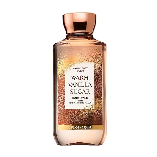 Bath & Body Works Warm Vanilla Sugar Body Wash, Nourishing Cleanser with Pro-Vitamin B5 & Aloe, Sparkling Sugar and Sweet Vanilla Scent, Gentle Beauty & Personal Care Bath & Body Works