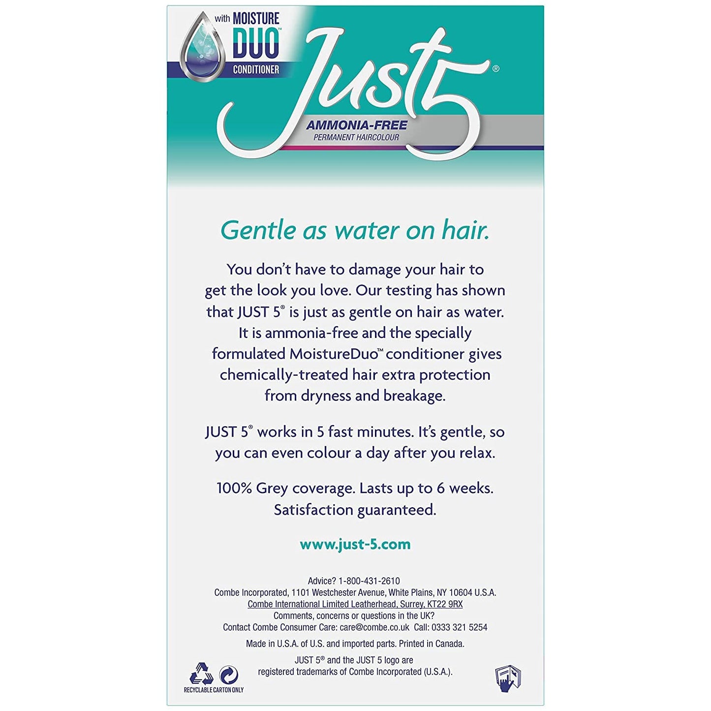 Just 5 Color Natural Jet Black (6 Pack) by Just 5 Beauty & Personal Care Just My Style