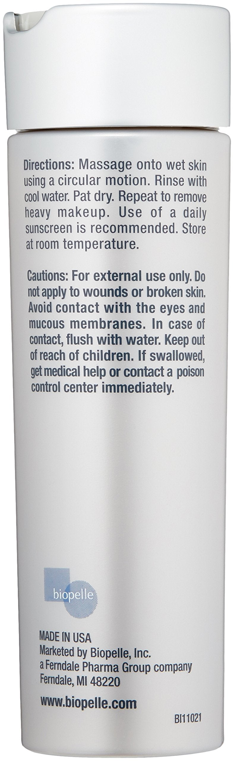 Biopelle Exfoliating Glycolic Acid (2.2%) Facial Cleanser Cream, 6 Fl Oz Beauty & Personal Care biopelle