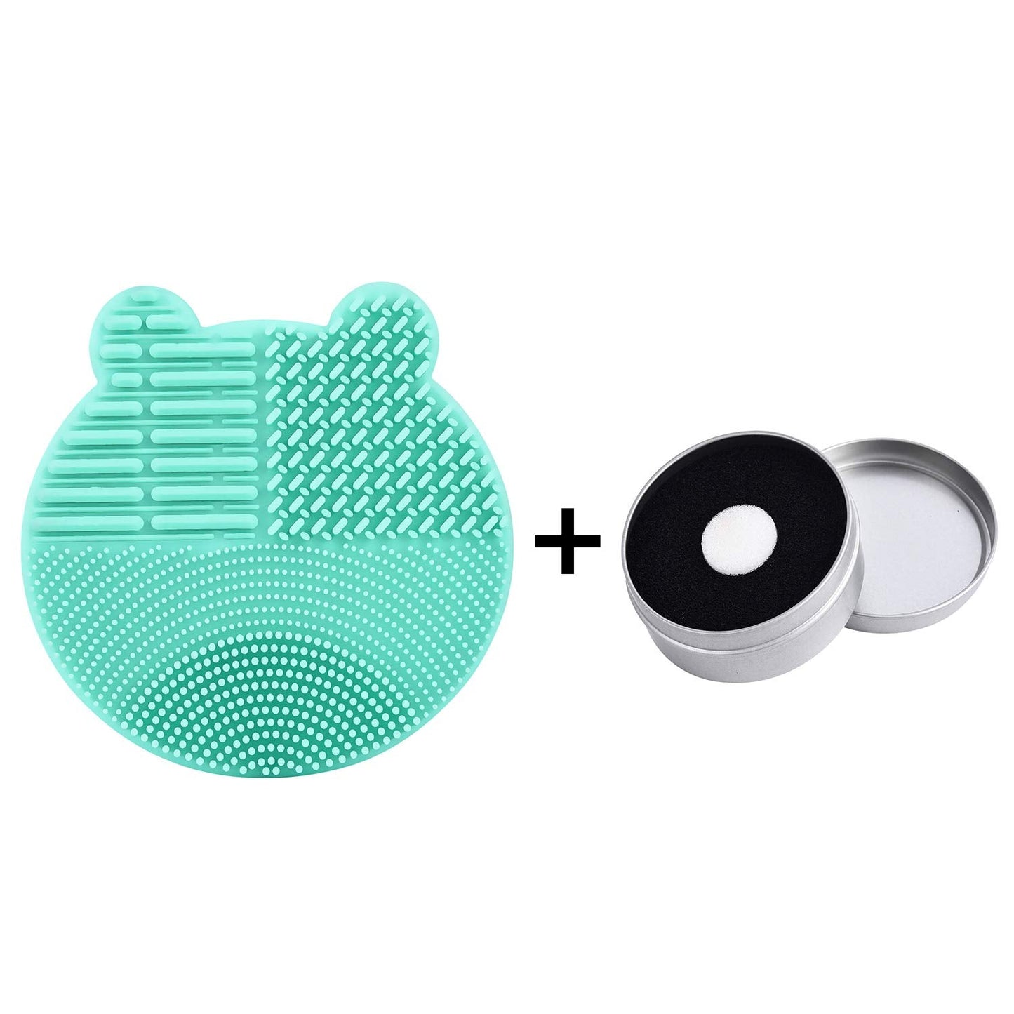 Silicon Makeup Brush Cleaner Mat with Brush Drying manual Make up cleaner cleanser machine Cosmetic Cleaning Pad+Makeup Dry Cleaned Quick Color Beauty & Personal Care Bird&Fish