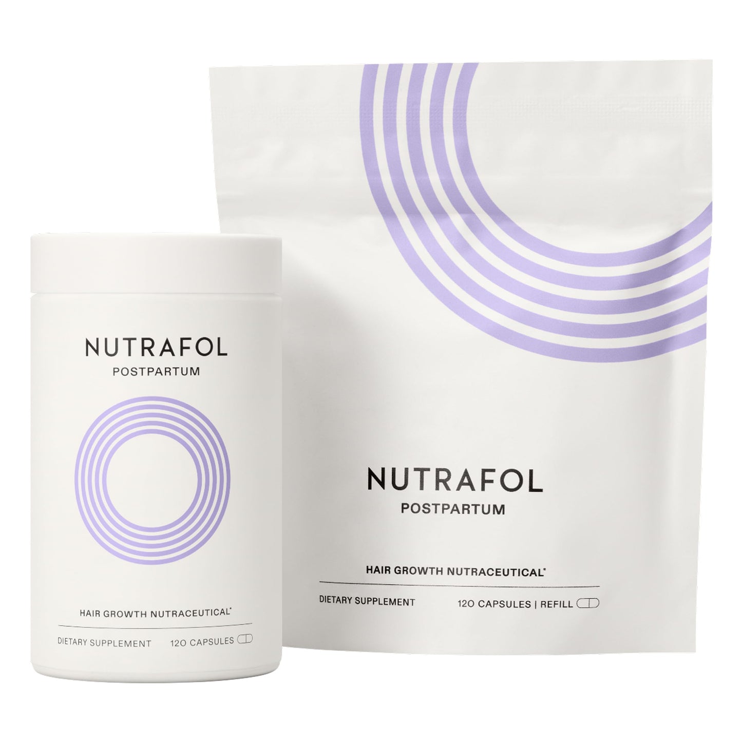 Nutrafol Postpartum Hair Growth Supplements, Clinically Tested for Visibly Thicker Hair and Less Shedding, Breastfeeding-friendly - 2 Month Supply Beauty and Personal Care Nutrafol Default Title