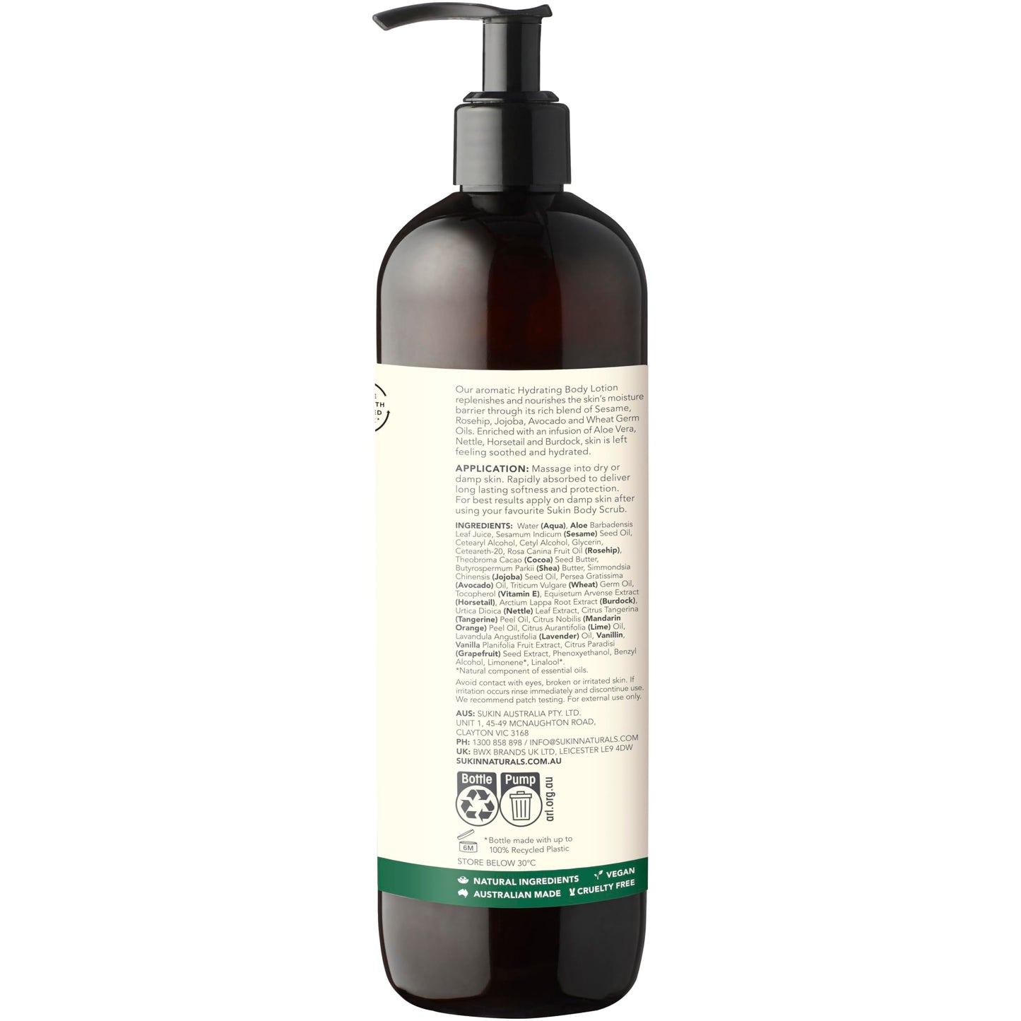 Sukin Signature Body Lotion - Hydrating Moisturizer for Dry Skin with Aloe Vera, Shea Butter, and Rosehip Oil, 16.9 Fl Oz Beauty & Personal Care Sukin