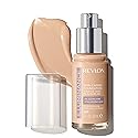 Revlon Illuminance Skin-Caring Liquid Foundation, Hyaluronic Acid, Hydrating and Nourishing Formula with Medium Coverage, 301 Cool Beige, 1 fl oz Beauty & Personal Care REVLON