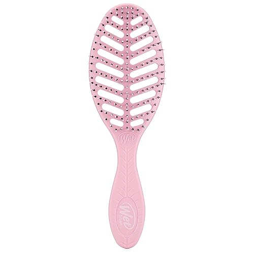 Wet Brush Go Green Speed Dry Hair Brush, Pink - Vented Design & Ultra Soft HeatFlex Bristles - Ergonomic Handle Manages Tangle & Uncontrollable Hair Beauty & Personal Care Wet Brush