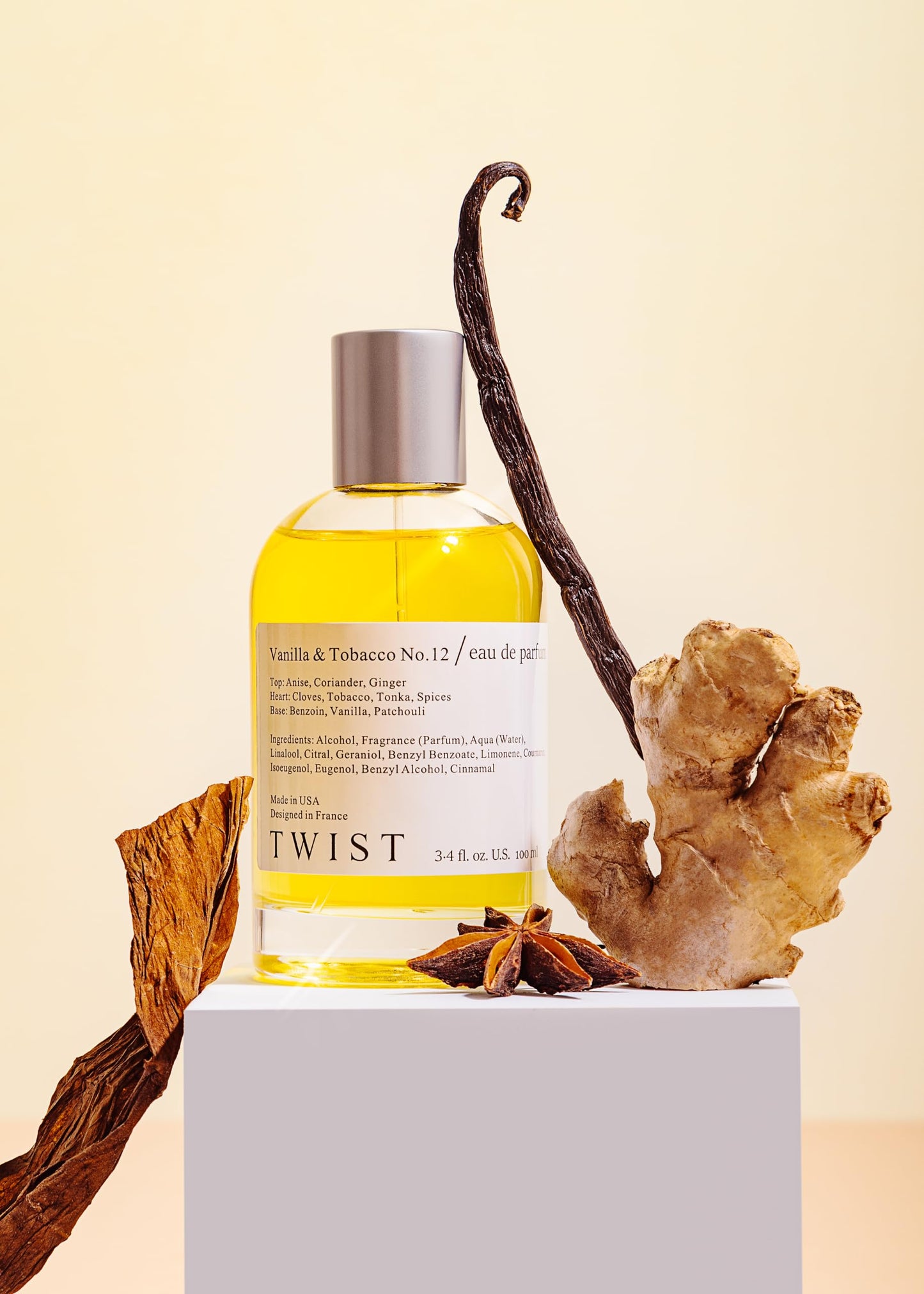 Twist - Vanilla & Tobacco No. 12 - Eau De Parfum Inspired by T. Ford Tobacco Vanille, Long-Lasting Perfume for Women & Men, Paraben Free, Vegan, Clean Beauty & Personal Care HOUSE OF TWIST