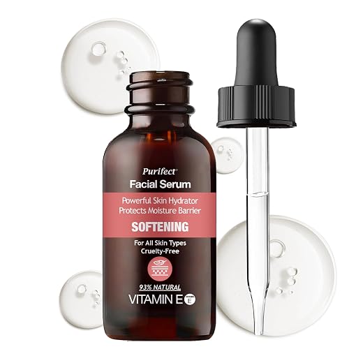 Purifect Softening Vitamin E Facial Serum for Dry Skin - Protects Moisture Barrier, Hydrating & Softening, Antioxidant Support, Enriched with Rose Beauty & Personal Care Purifect by Symphony Beauty