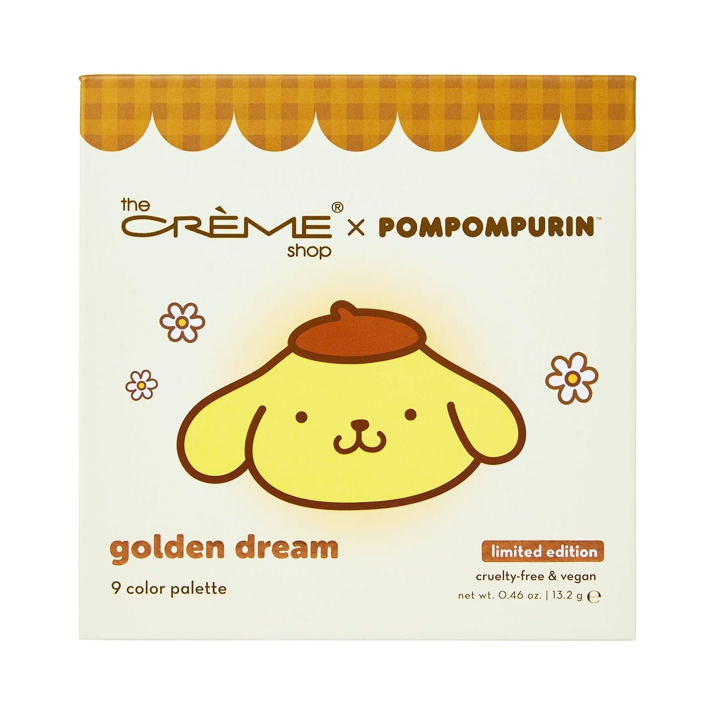 The Crème Shop x Sanrio Pompompurin Golden Dream Eyeshadow Palette: 9 Shades Matte Shimmer Metallic Extended Wear Pigmented Mirror Included Silky… Beauty & Personal Care The Crème Shop