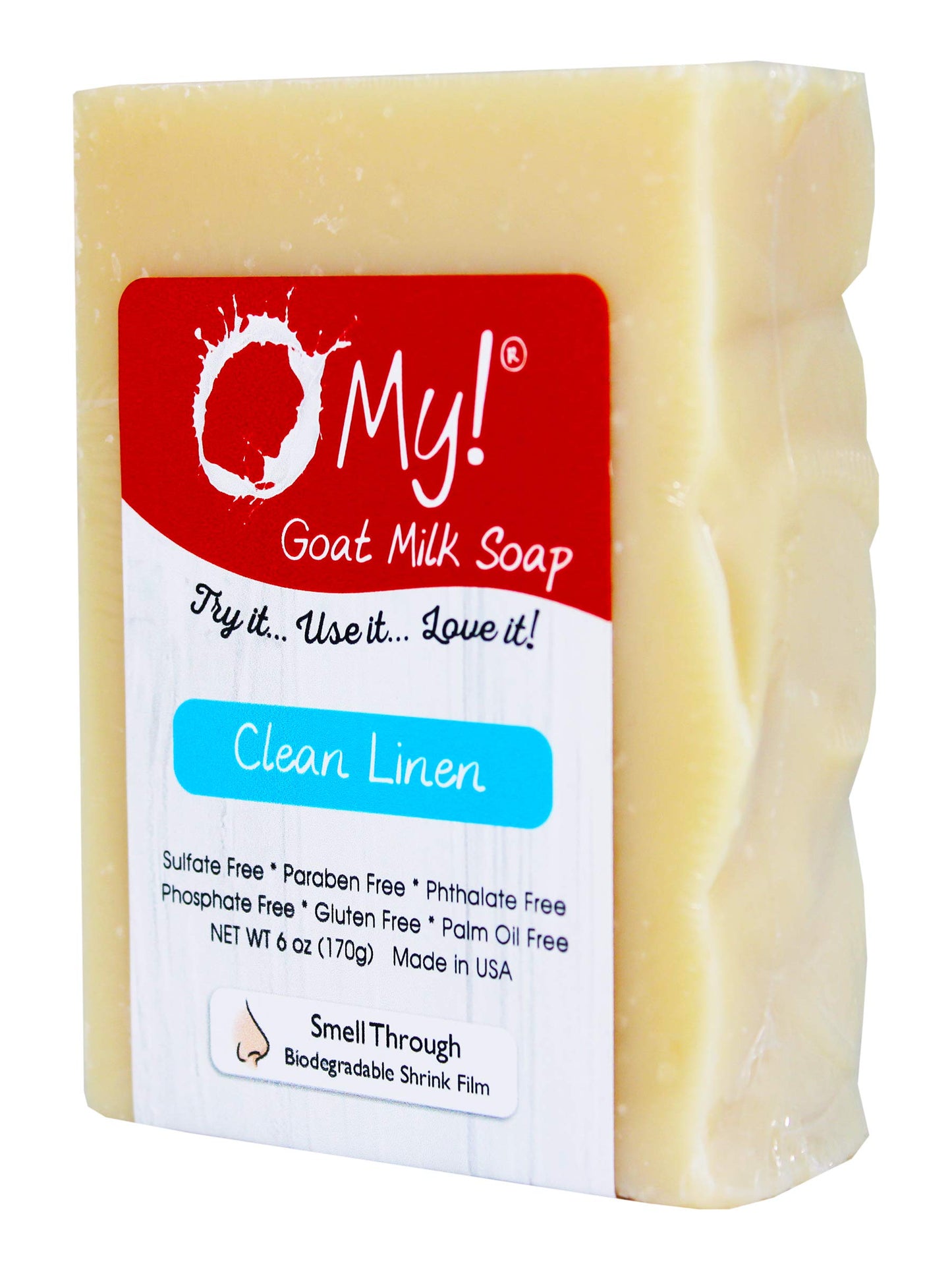 O My! Goat Milk Soap :: All Natural Hand, Face & Body Soap, 6 Oz. Bar :: Handmade in USA with Farm Fresh Goat's Milk :: Lightly Scented, Non Drying Beauty & Personal Care O My!