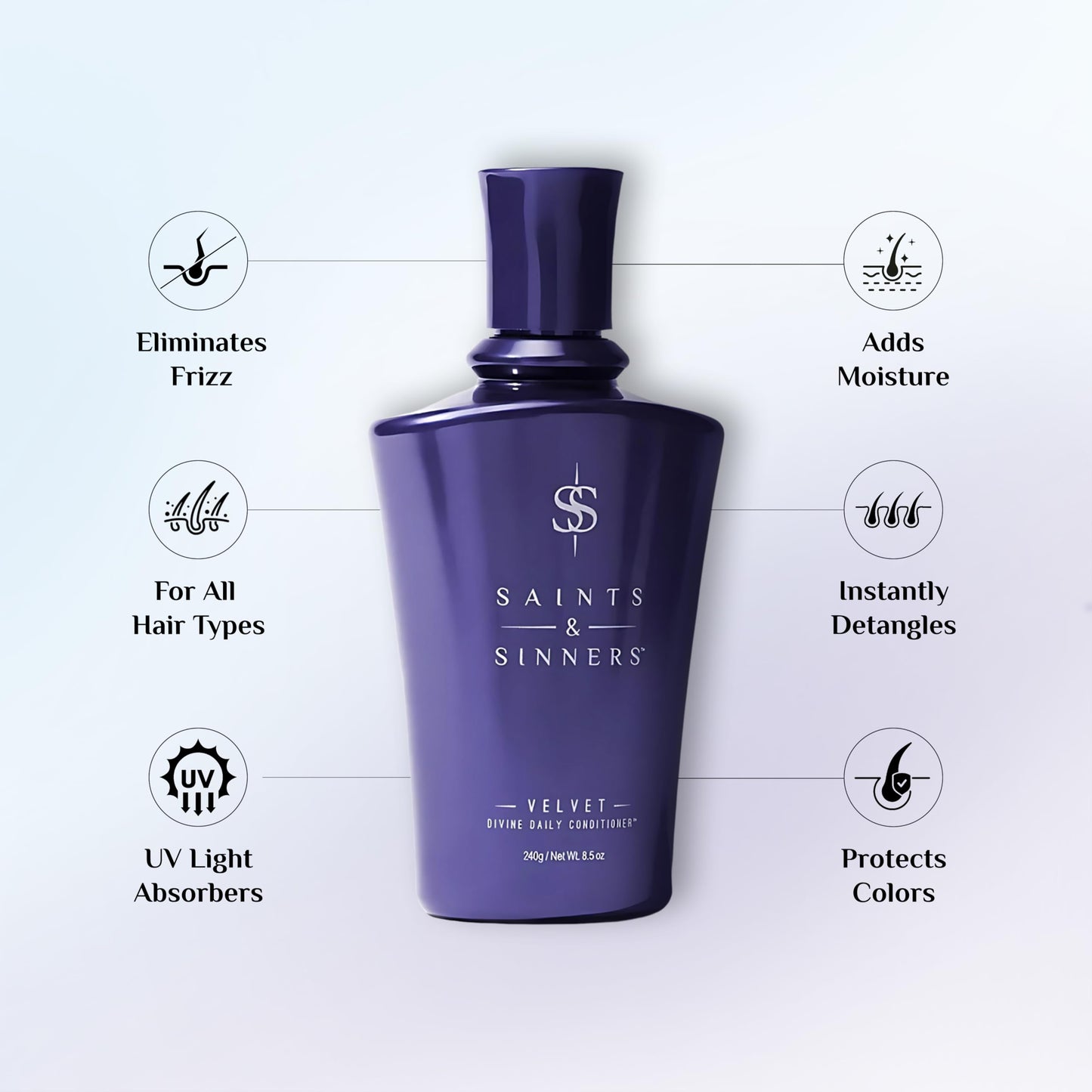 Saints & Sinners Velvet Duo (250ml) for Dry, Damaged, Color Treated Hair Beauty & Personal Care Saints & Sinners