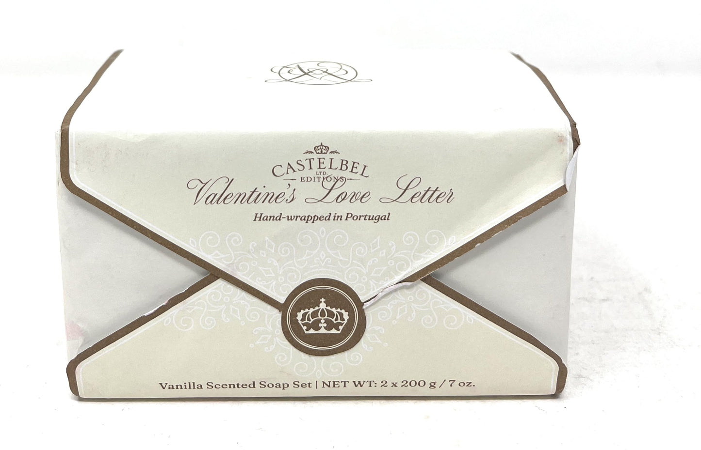Castelbel Set of Valentine's Love Letter Vanilla Fragranced Luxury Soap, (2) 7-Ounce Bars Beauty & Personal Care Castelbel