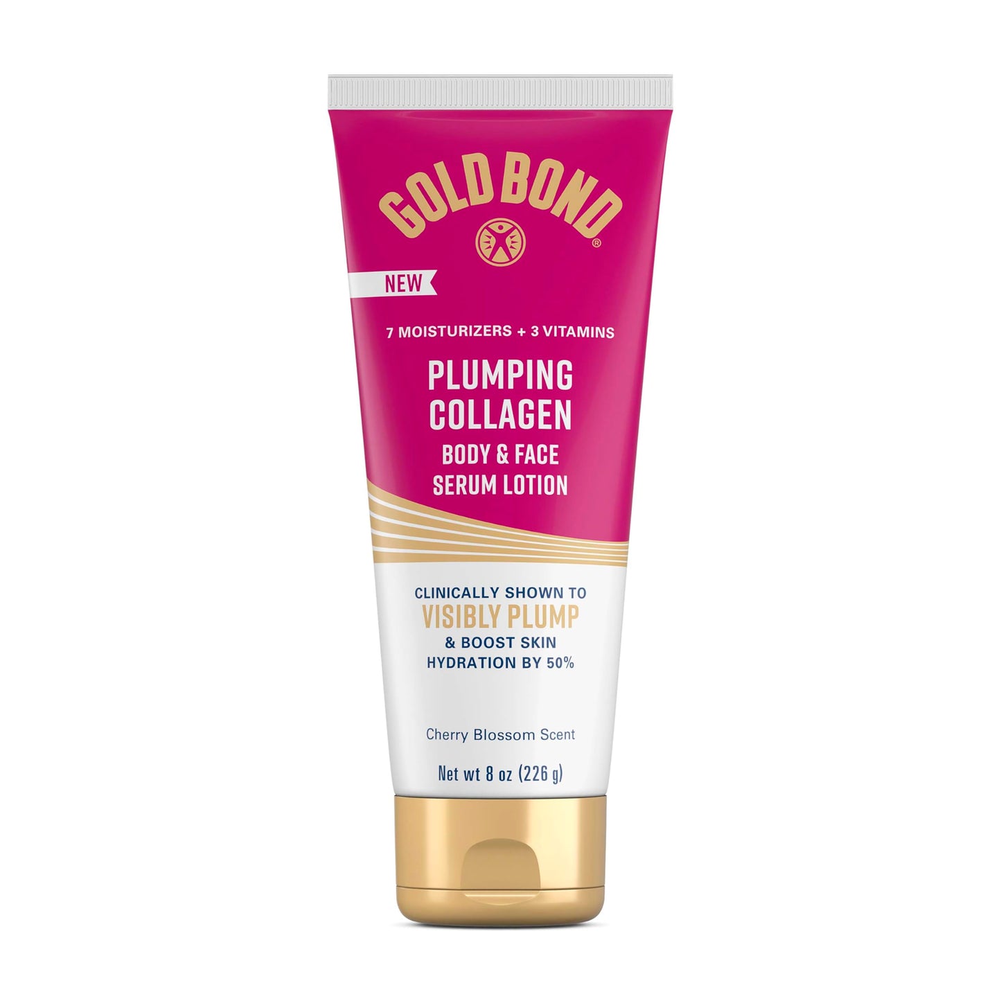 Gold Bond Plumping Collagen Body & Face Serum Lotion, Lightweight Hydrating Moisturizer with Collagen Peptide Complex, Jojoba and Grapeseed Oils Beauty & Personal Care Gold Bond