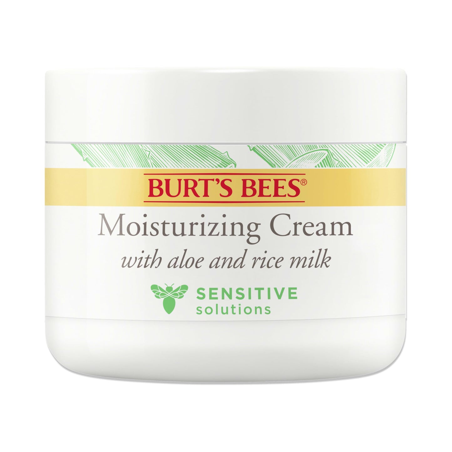 Burt's Bees Sensitive Moisturizing Cream, With Aloe Vera and Rice Milk, Face Moisturizer for Sensitive Skin, 98.8 Percent Natural Origin Skin Care, 3 Beauty & Personal Care Burt's Bees