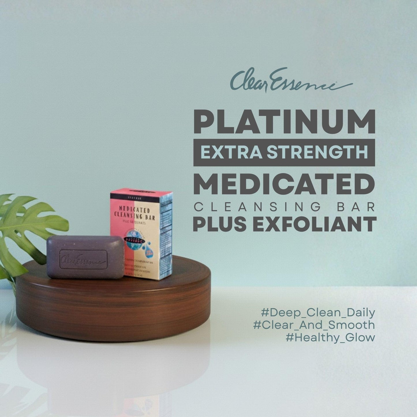 Clear Essence Antifungal Soap Cleansing Bar Plus Exfoliant 4.7oz - Extra Strength Medicated Soap for Acne, Oil & Impurities - Face & Body Wash Bar Beauty & Personal Care Clear Essence