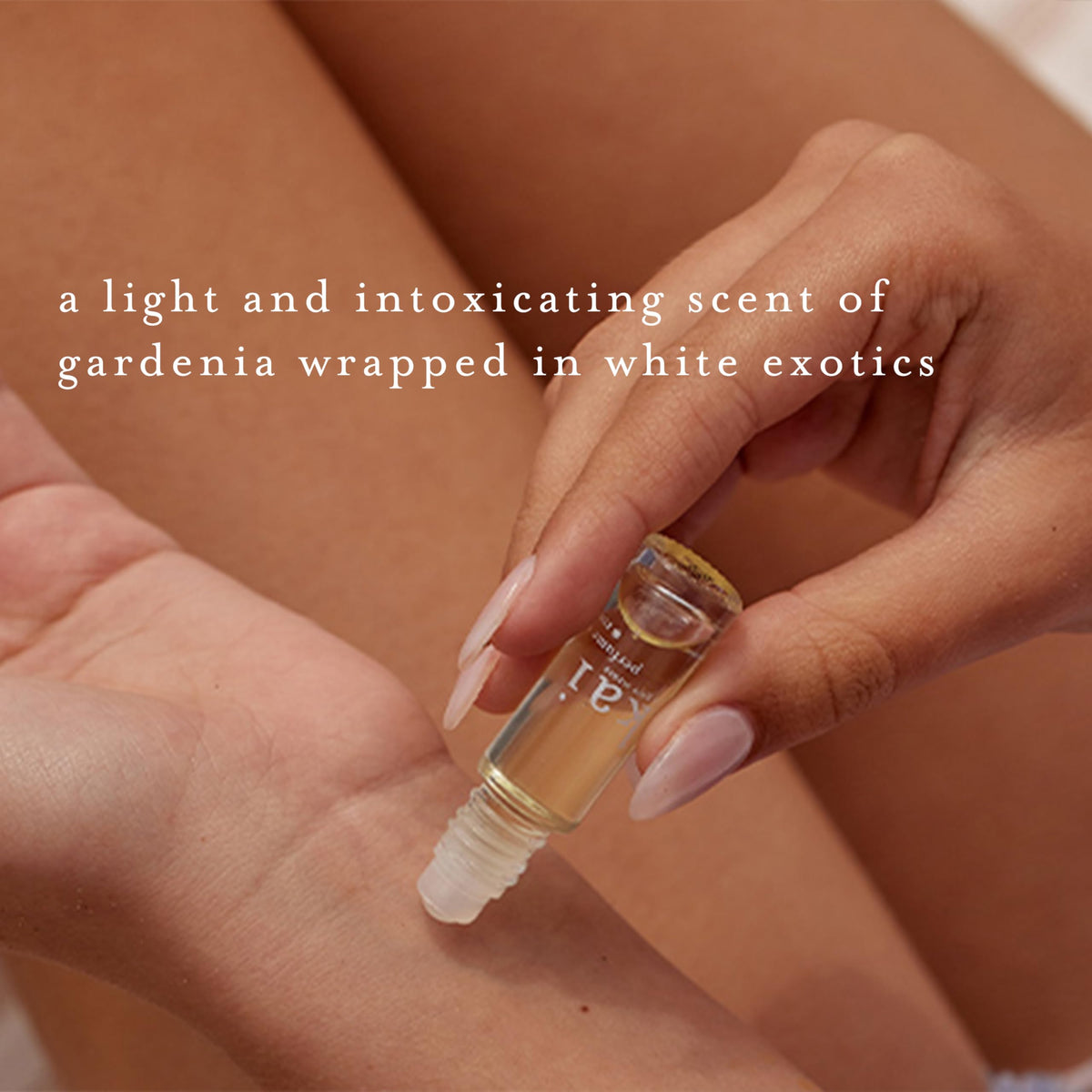 kai perfume oil - a fresh, beautiful, light gardenia scent wrapped in white exotics, 1/8 oz perfume roll-on | long lasting, serene, vegan, clean Beauty & Personal Care kai