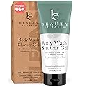 Beauty by Earth Peppermint Tea Tree Oil Shower Gel Body Wash - Made in USA with Organic & Natural Ingredients, Mens Body Soap Liquid, Moisturizing Beauty & Personal Care Beauty by Earth