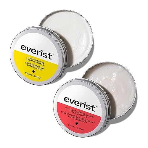 Everist The Haircare Essentials Duo, Shampoo & Deep Conditioner, Repairs Hair, Ideal for Sensitive Scalp, Hydrating and Smoothing, Plant-based Beauty & Personal Care Everist