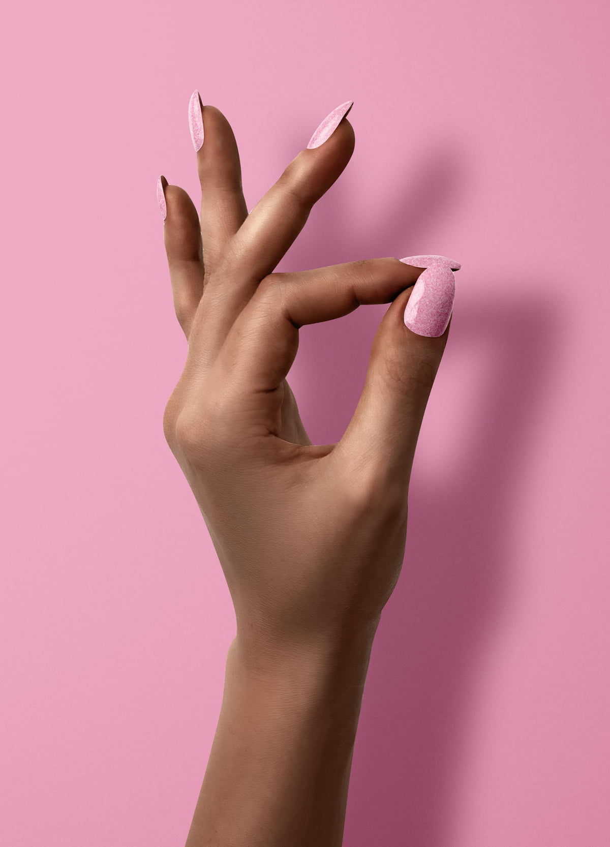 LeChat - Perfect Match Gel Polish - Ice Princess - Bubblegum Pink with Glitter Finish - (0.5 Ounce) - Easy Application - Soak Off Formula