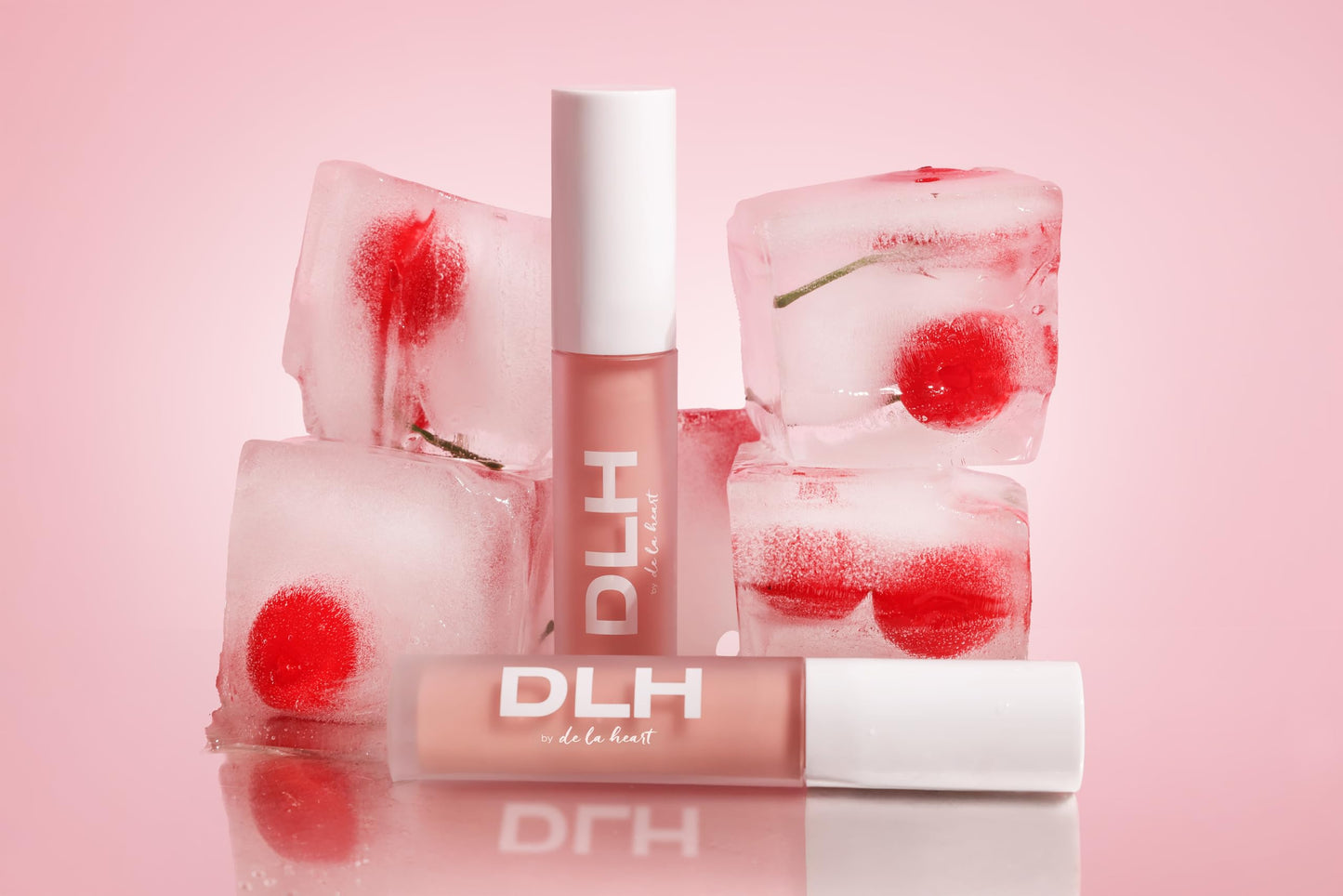 de la heart The Lip Oil Hybrid - Pink Latte - Hydrating Tinted Lip Oil with Antioxidants & Hyaluronic Acid - Sheer Gloss, Vegan & Cruelty-Free Lip Beauty and Personal Care de la heart