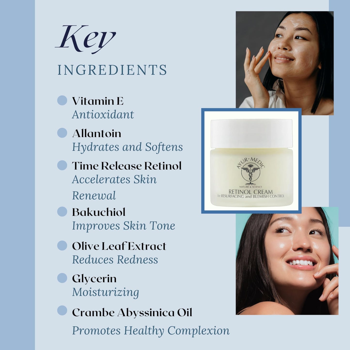 Ayur-Medic Retinol Cream for Wrinkle and Blemish Control Beauty & Personal Care AYUR MEDIC NATURE & SCIENCE