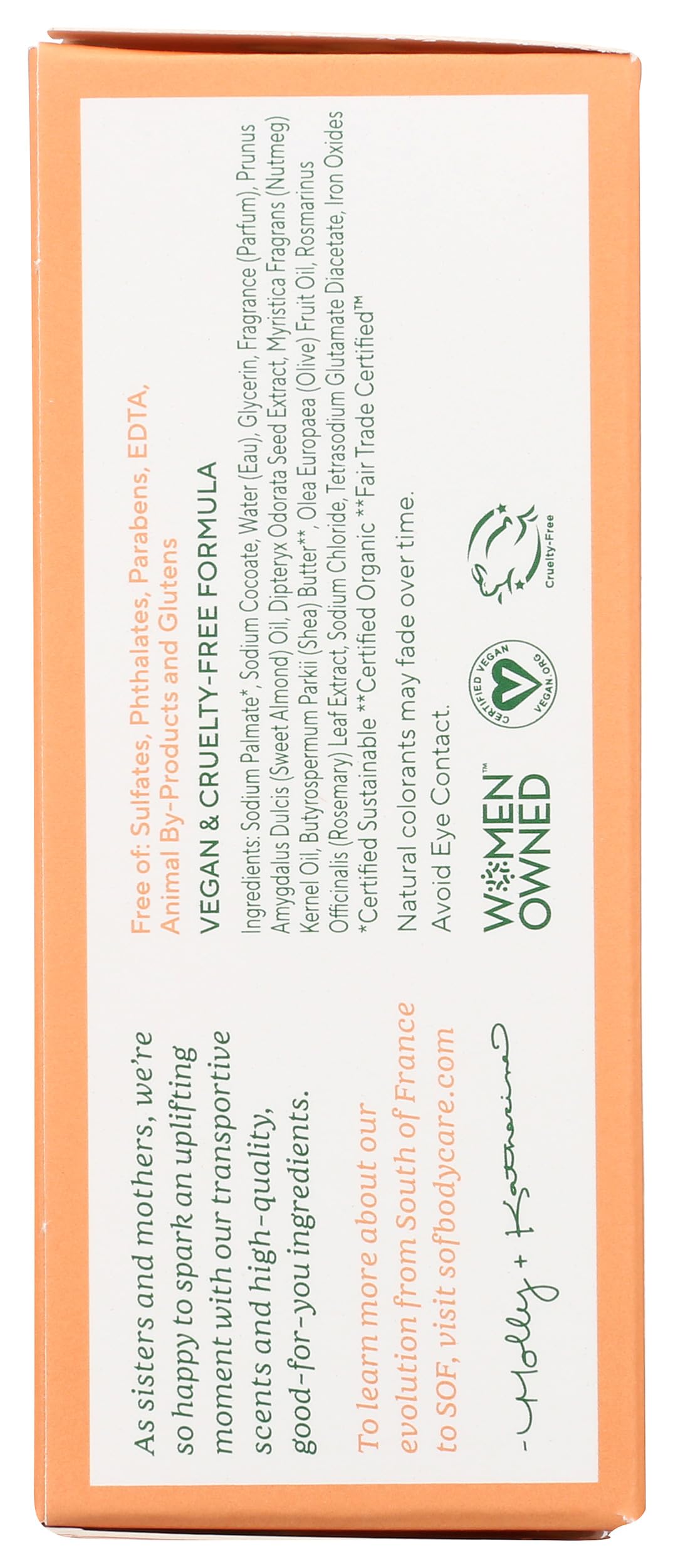 South Of France, Soap Bar Almond Gourmande, 6 Ounce Beauty & Personal Care South Of France