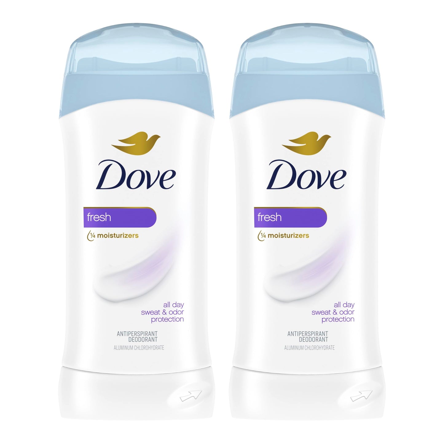 Dove Invisible Solid Antiperspirant Deodorant Stick 2 Count Fresh for Women, For All Day Underarm Sweat & Odor Protection 2.6 oz Beauty and Personal Care Dove