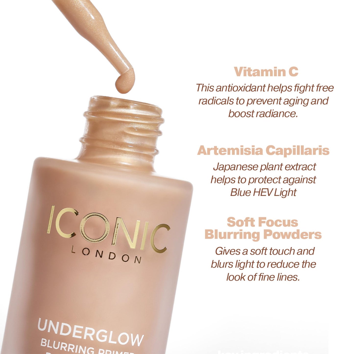 ICONIC LONDON Underglow Blurring Primer | Blurs Imperfections, 0.91 Fl oz Beauty and Personal Care ICONIC LONDON