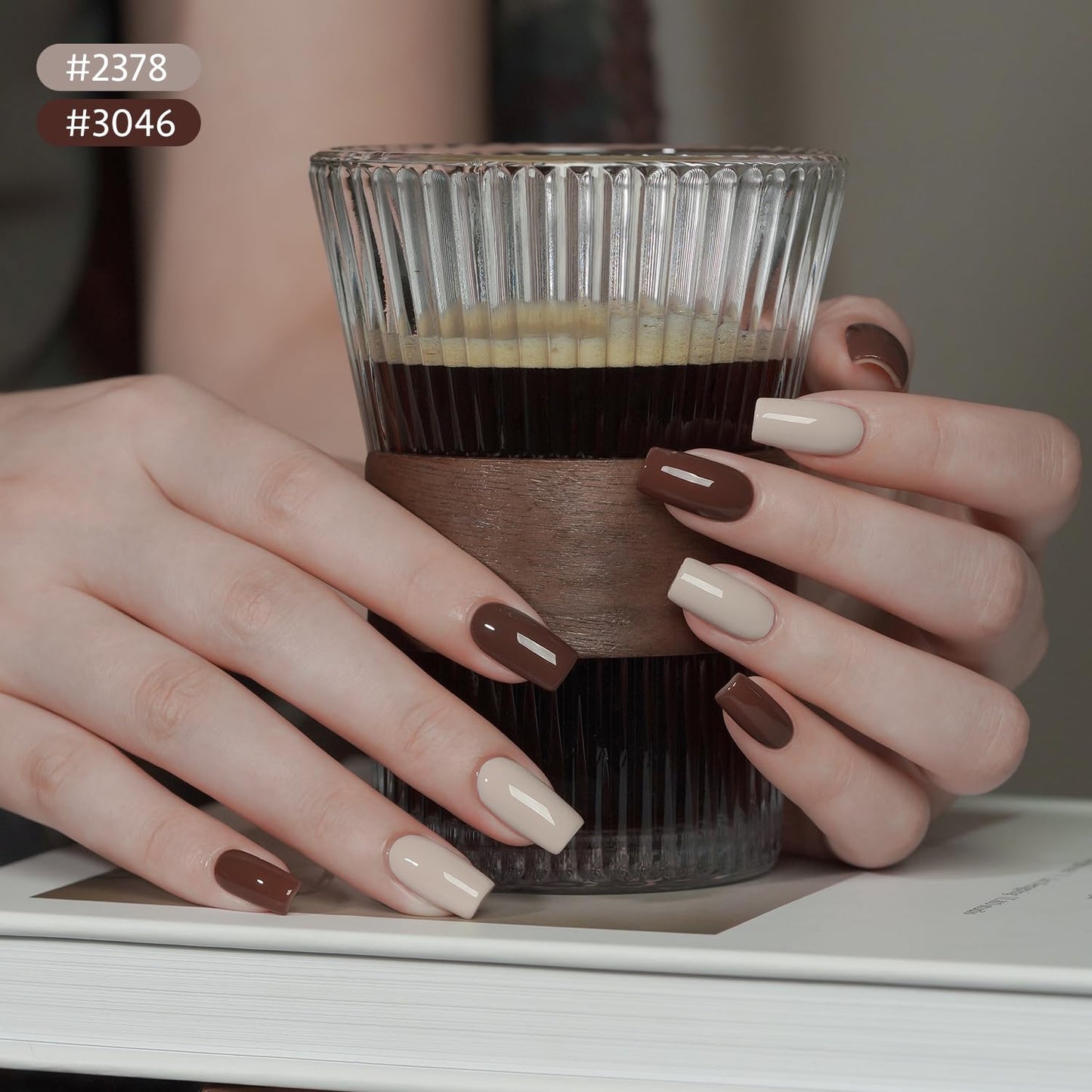 GAOY Nude Brown Gel Nail Polish Set, 6 Colors Beige Chocolate Caramel, UV Cure Gel for DIY Manicure at Home Beauty and Personal Care GAOY