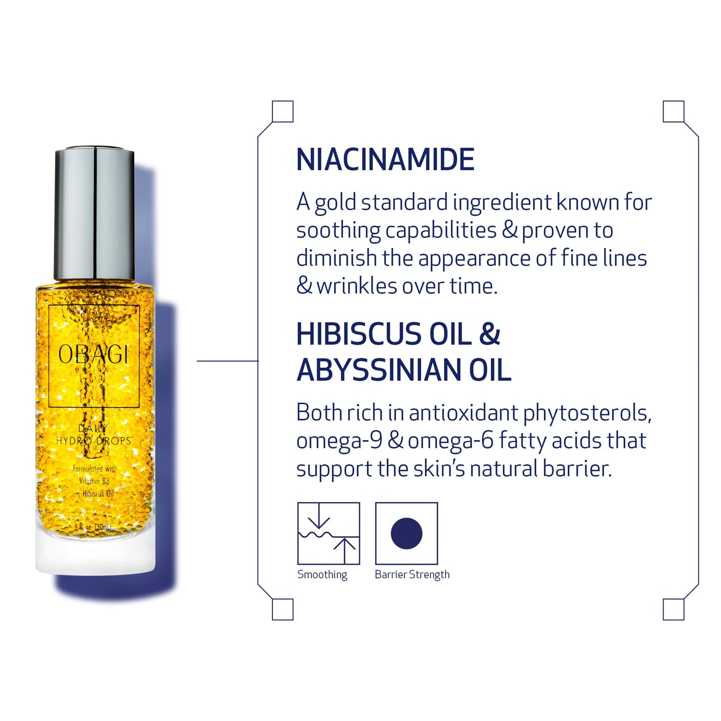 Obagi Daily Hydro-Drops Facial Serum - Hydrates & Helps Soften the Appearance of Fine Lines & Wrinkles - 1 oz Beauty & Personal Care Obagi Medical