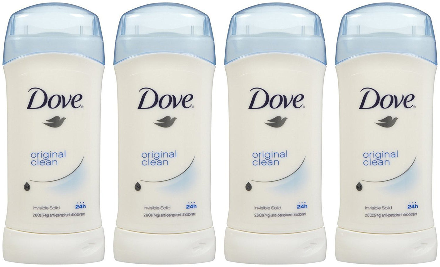 Dove Invisible Solid Deodorant, Original Clean - 2.6 oz - 4 pk Beauty and Personal Care Dove