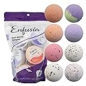 Enfusia Bath Bomb Sampler, 8-Pack Vegan, Clean Ingredients, Moisturizing Olive Oil + Baking Soda | Aromatherapy Variety for Relaxation & Better Sleep… Beauty & Personal Care Enfusia