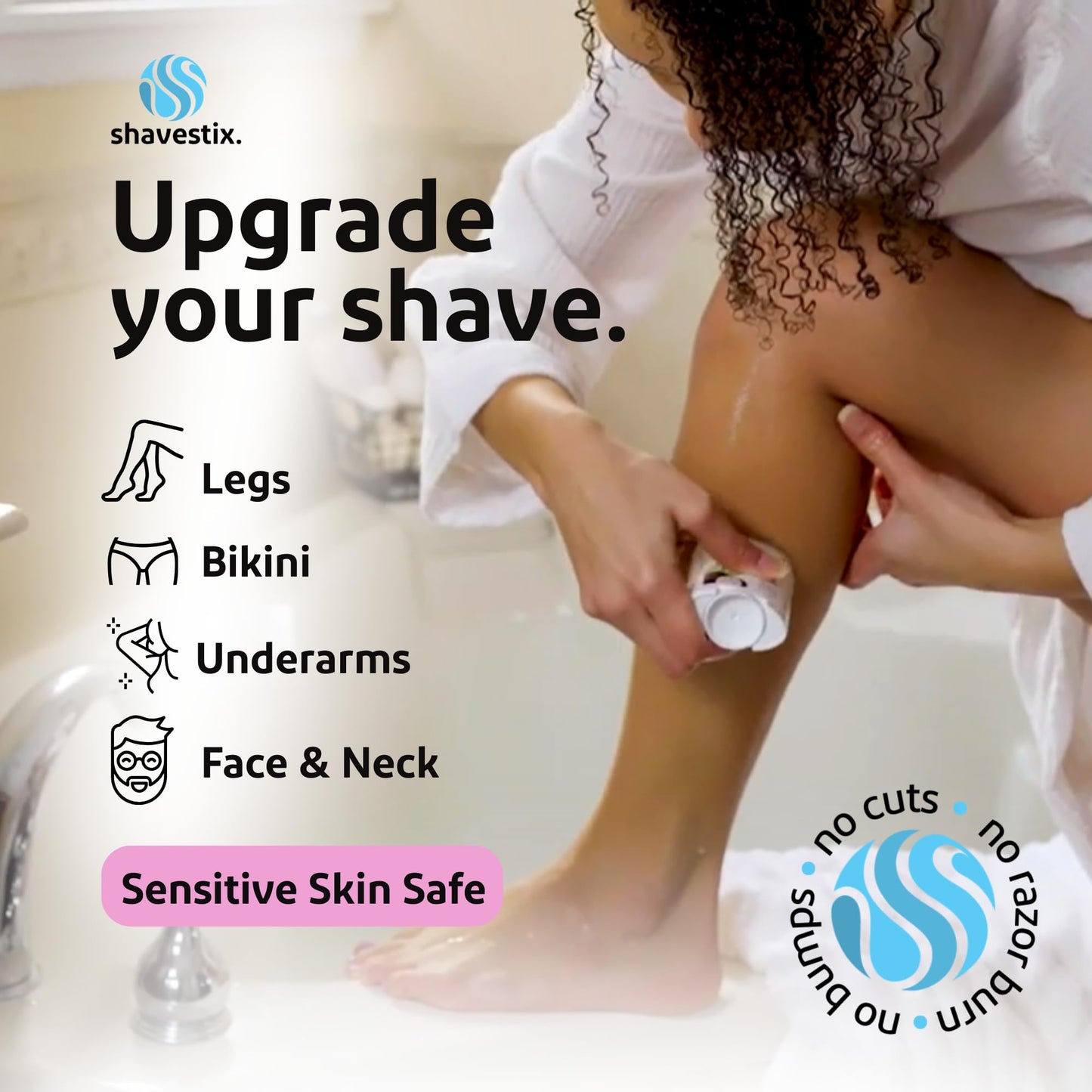 Shavestix Travel Size Shaving Stick 2.75 Oz - Pink Peonies Scented Shave Gel Bar - Moisturizing Hair Removal Cream for Women & Men - Compact Shave Beauty and Personal Care Shavestix.