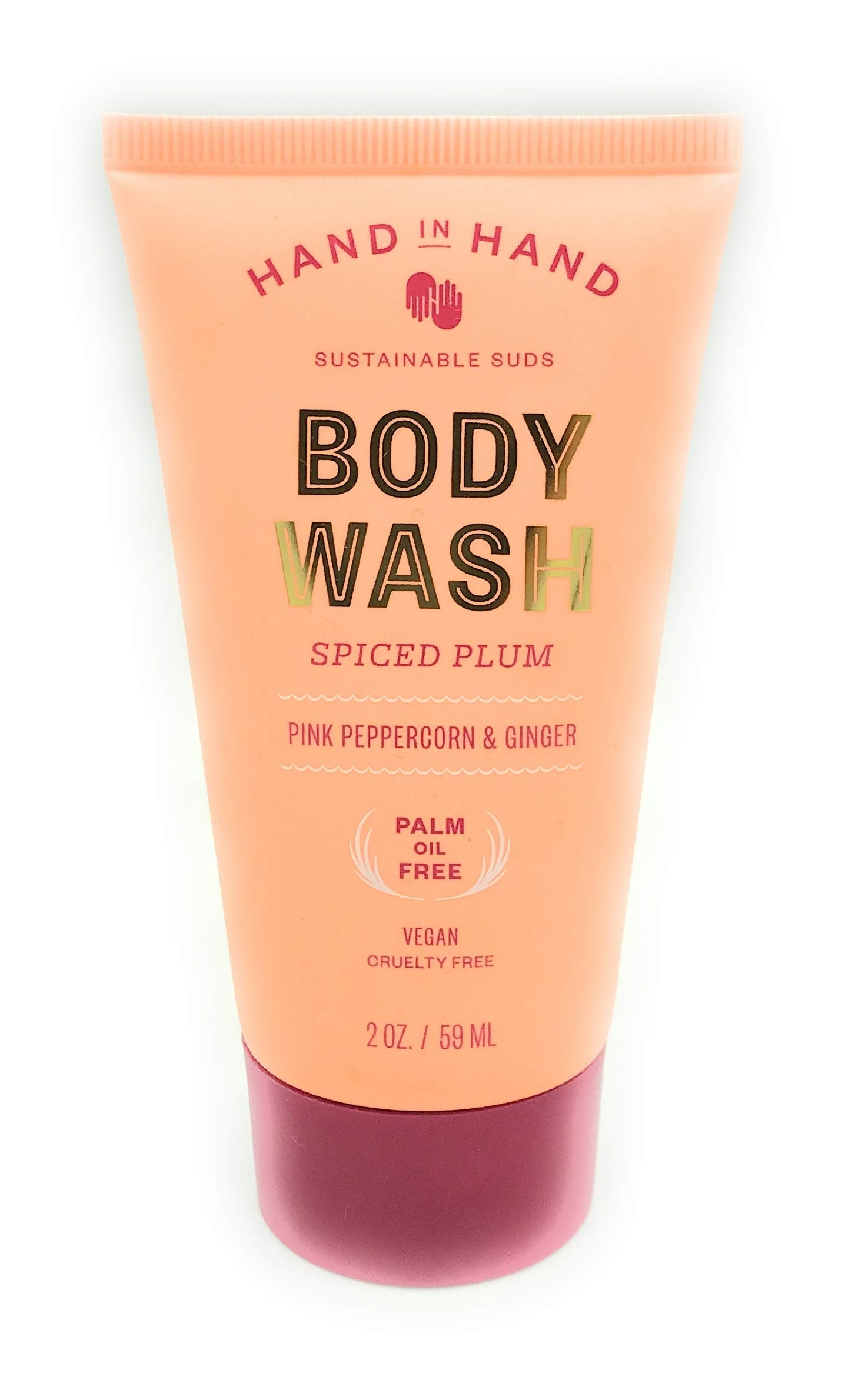 Hand In Hand, Wash Body Mini Spiced Plum, 2 Fl Oz Beauty & Personal Care Hand in Hand