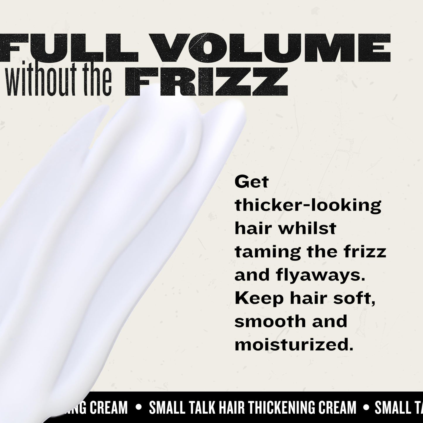 Bead Head by TIGI Small Talk MINI 3-in-1 Hair Thickening Cream - Use for Voluminous Hair - For Fine, Thin & Flat Hair - Use on Damp Hair - Premium Beauty & Personal Care Bed Head