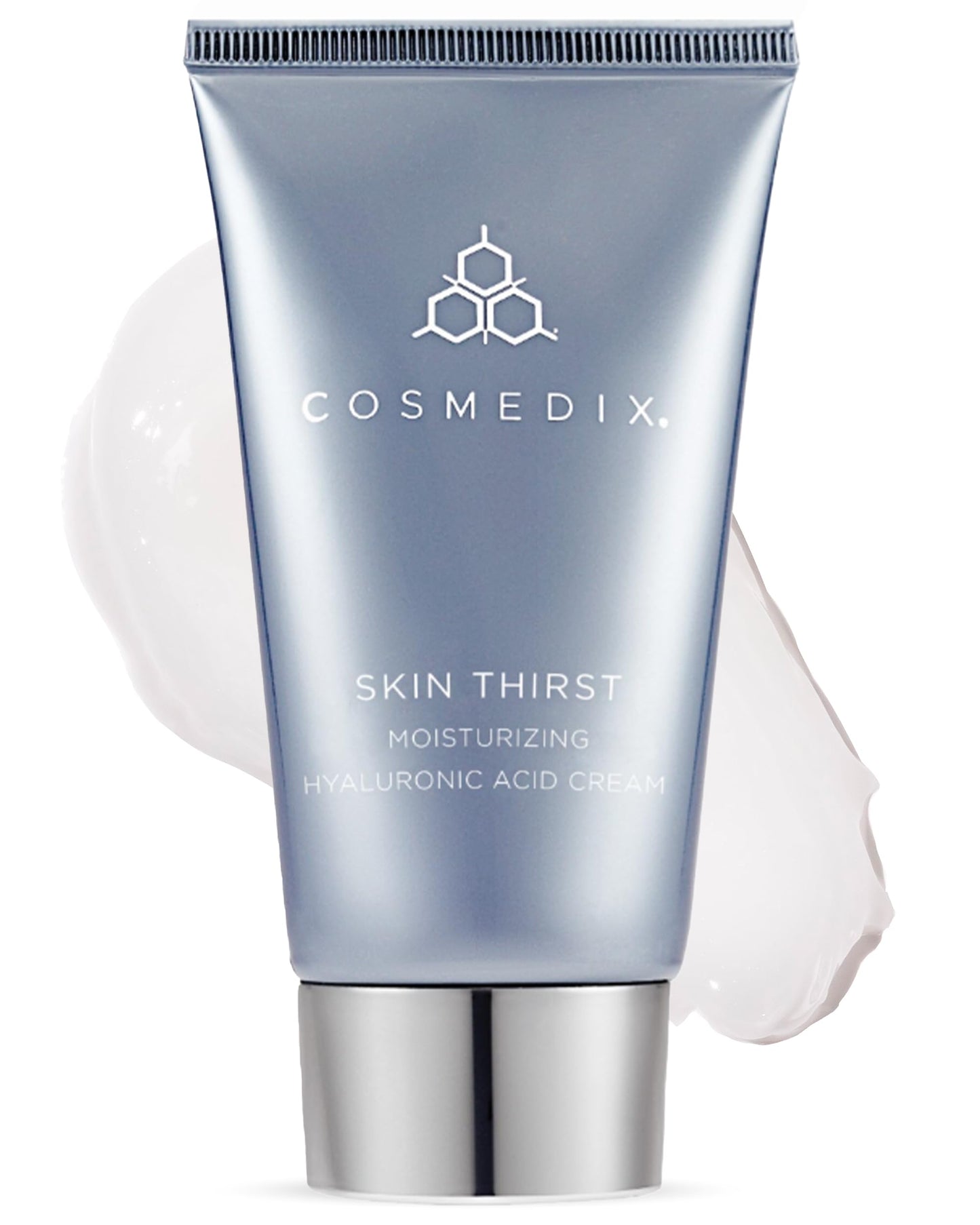 COSMEDIX Skin Thirst Hyaluronic Acid Moisturizer Face Cream - Hydrating Face Lotion & Make Up Primer for Pores, Wrinkles & Fine Lines - Daily Facial Beauty & Personal Care COSMEDIX
