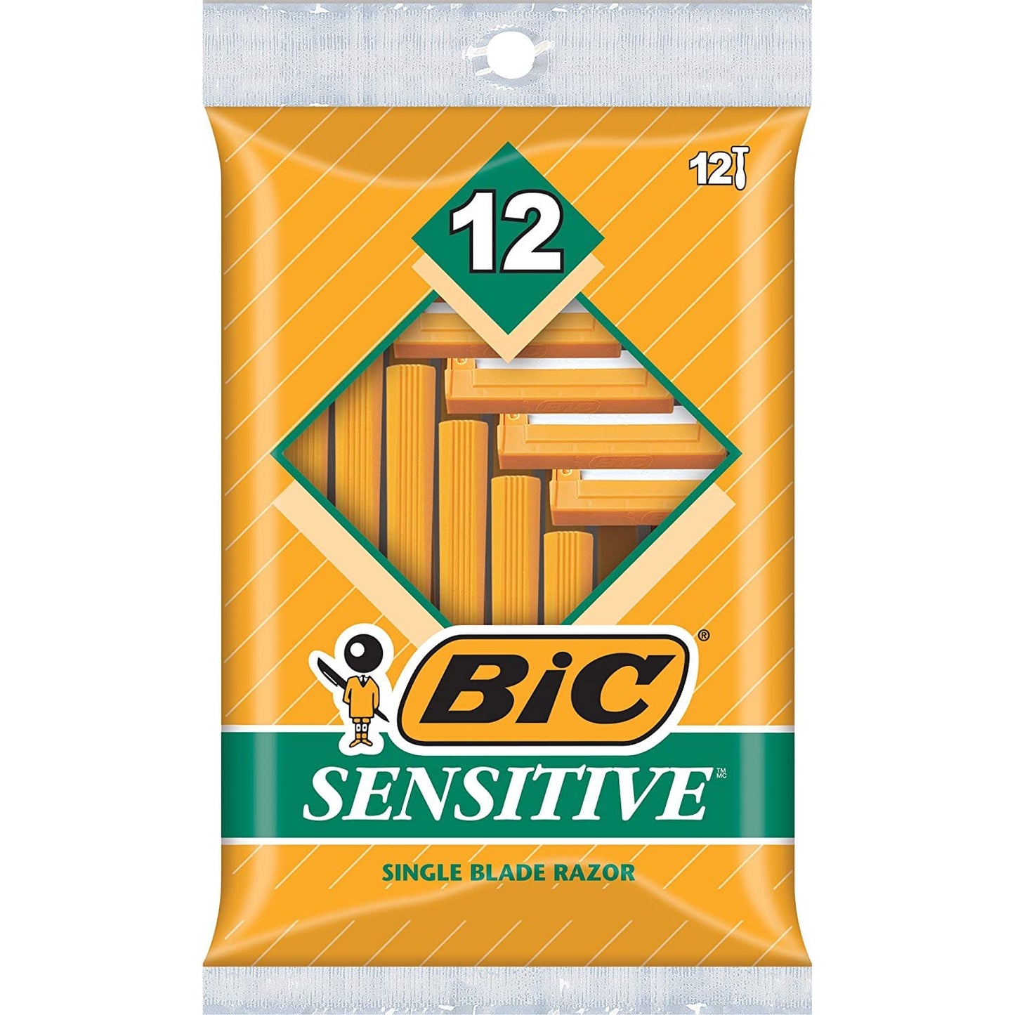 Bic Single Blade Shavers Sensitive Skin - 12 ct (3 packs of 12) Beauty and Personal Care BIC