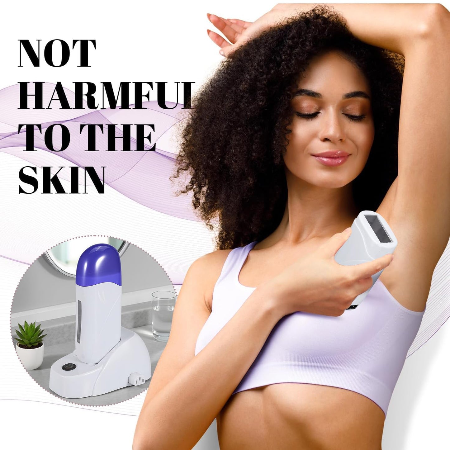 TARSHYRY Portable Roll on Wax Warmer for Hair Removal, Electric Wax Roller Wax Heater with Charging Pedestal, Single Body Depilatory Wax Warmer Beauty and Personal Care TARSHYRY
