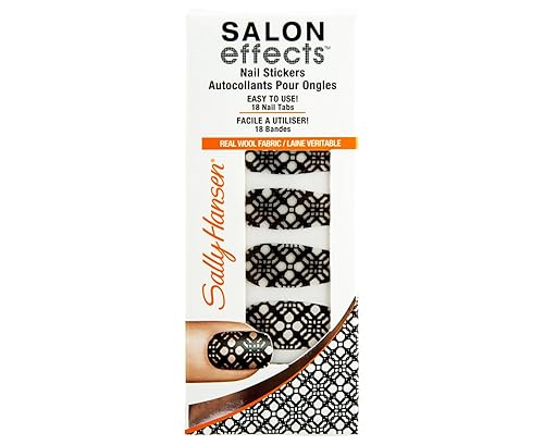 Sally Hansen Salon Effects Couture Nail Stickers, Black To Basic, 18 Count Beauty & Personal Care Sally Hansen