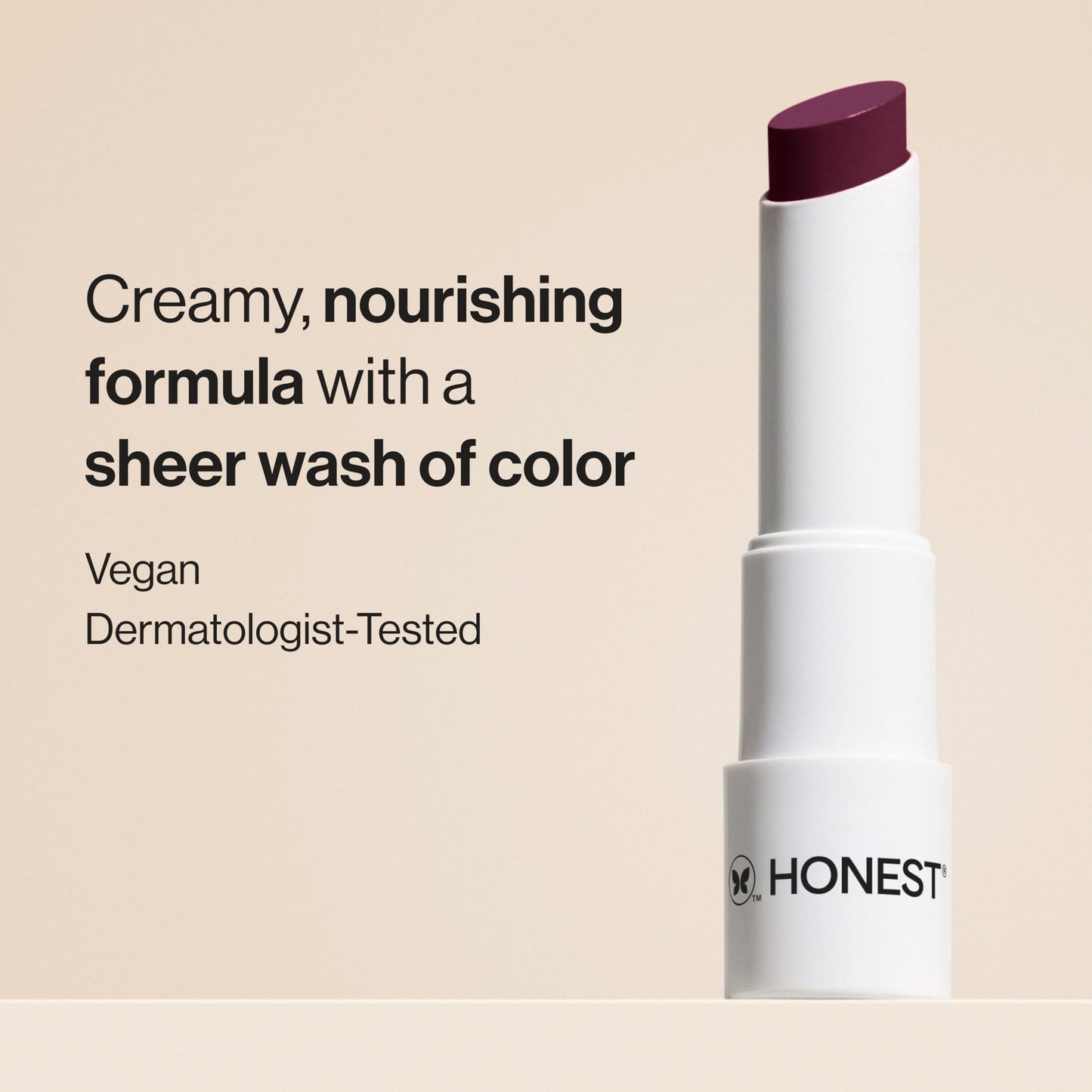 Honest Beauty Moisturizing Vegan Tinted Lip Balm, Antioxidant-Rich, Acai Extracts Avocado Oil, Paraben and Cruelty-Free, Plum Drop Beauty & Personal Care Honest Beauty
