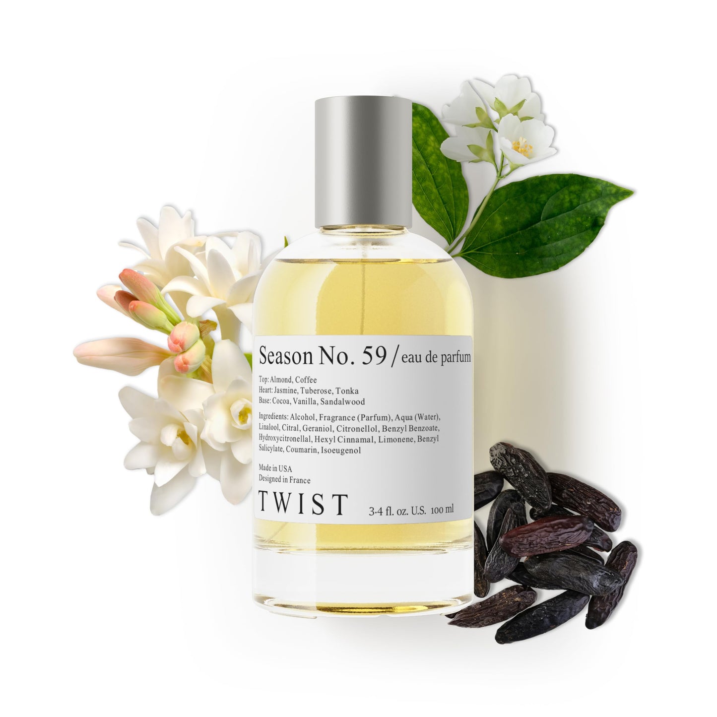 Twist Season No. 59 - Eau De Parfum Inspired by C. Herrera G.o.o.d Girl, Long Lasting Perfume For Women, Jasmine, Almond & Vanilla, Vegan Fragrance, Beauty & Personal Care HOUSE OF TWIST