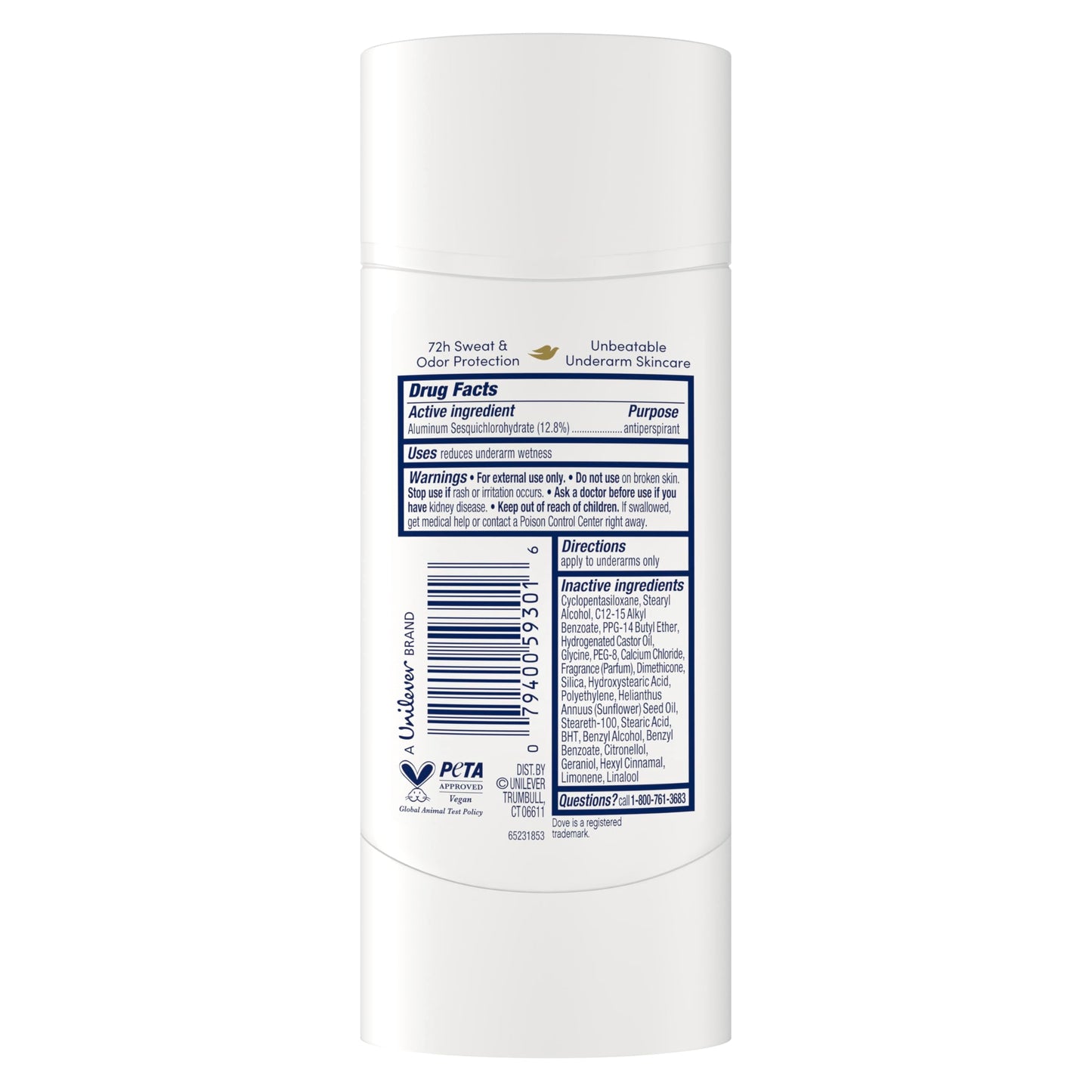 Dove Advanced Care Antiperspirant Deodorant for Women Clear Finish No White Marks 72 hour sweat and odor protection 2.6 oz Beauty and Personal Care Dove