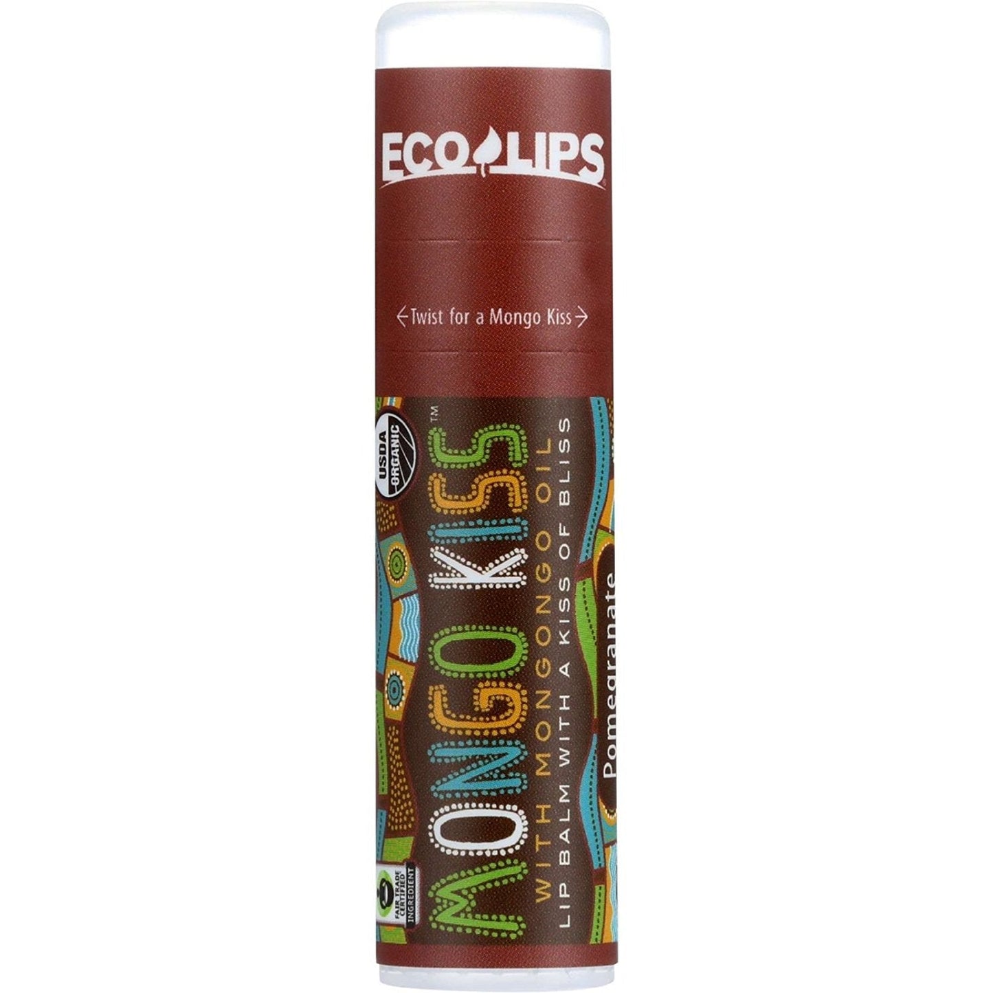 Mongo Kiss Display Center - Lip Balm - Organic - Eco Lips - Pomegranate - .25 oz - case of 15 Beauty and Personal Care Mongo Kiss