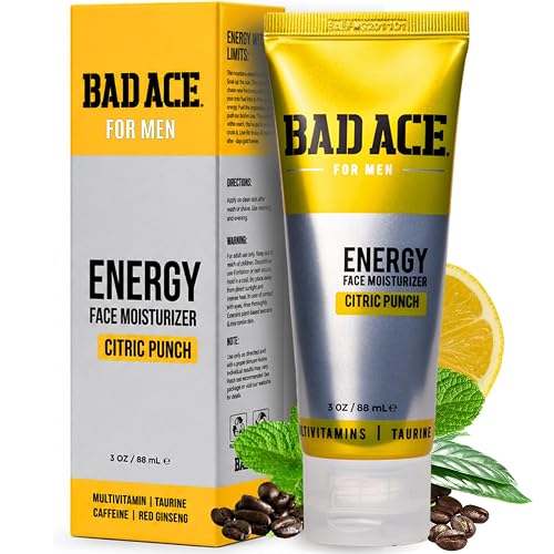 BAD ACE Energy Daily Moisturizer for Men, Korean Skin Care Hydrating Facial Cream - Multi-Vitamin Men's Face Moisturizer for Dry and Acne-Prone Skin Beauty & Personal Care BAD ACE