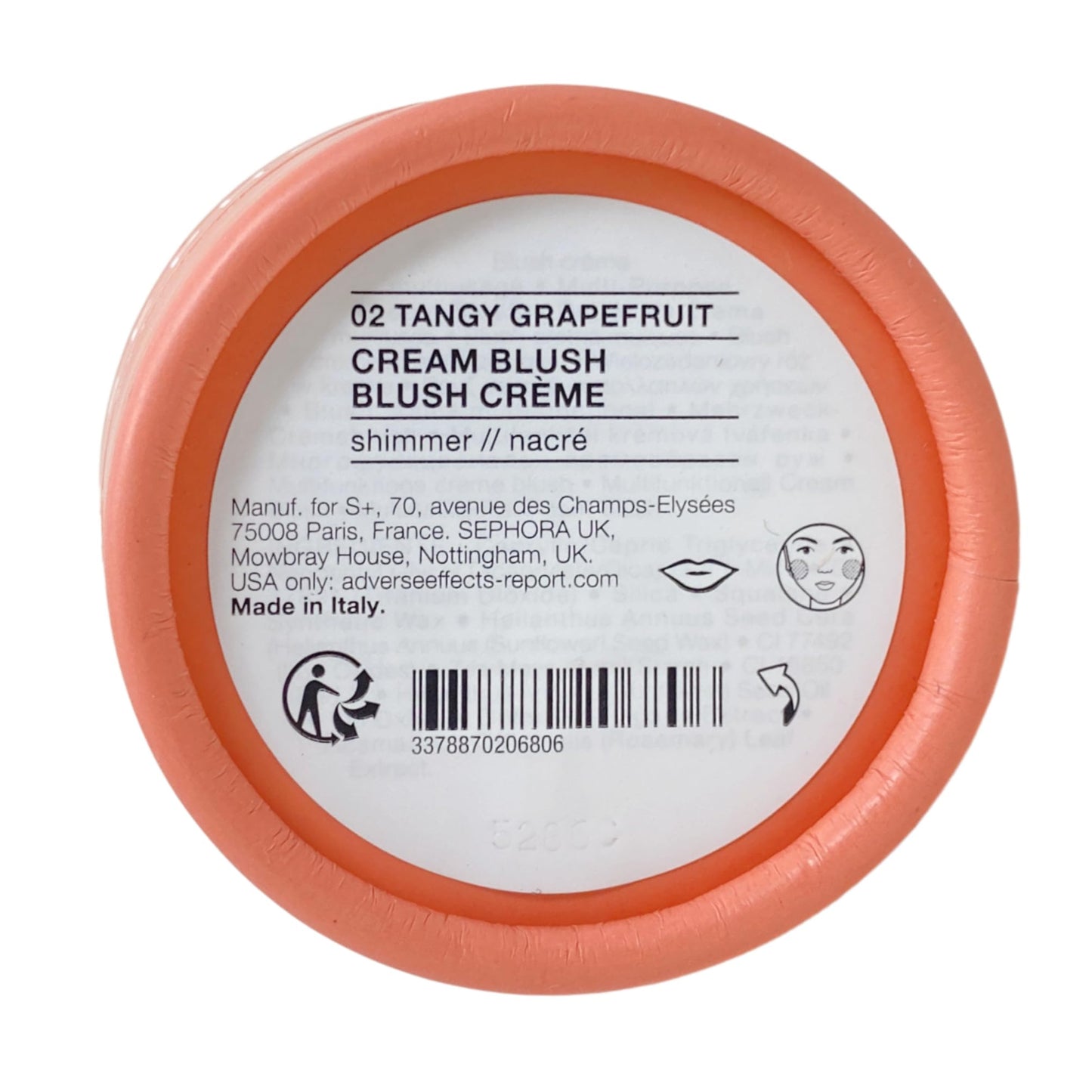 Sephora Collection Multiuse Cream Blush - 02 Tangy Grapefruit (3.5 g / 0.12 oz) Beauty & Personal Care SEPHORA