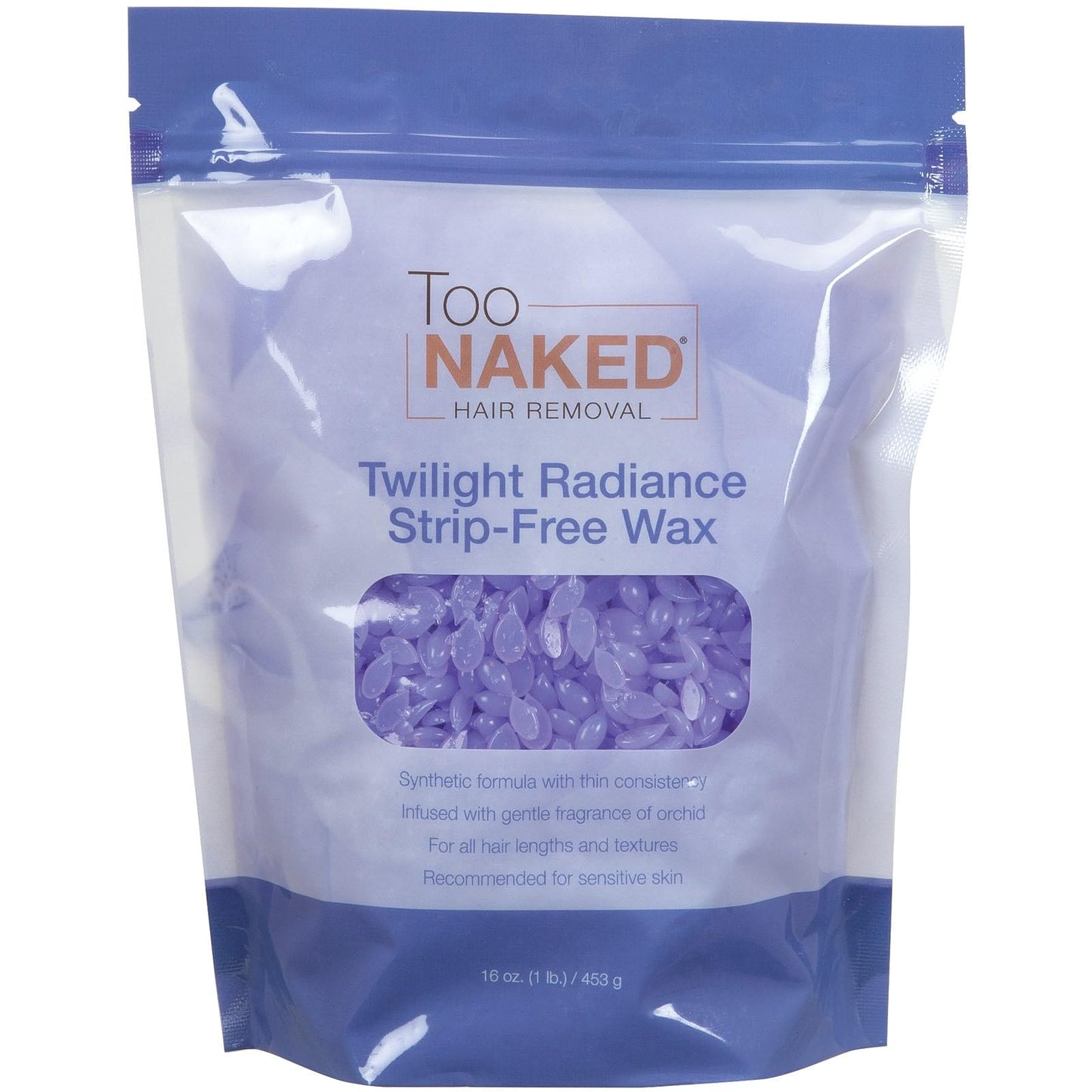 Too Naked Hair Removal Twilight Radiance Strip-Free Wax, Synthetic Formula with Thin Consistency, Hypoallergenic for Sensitive Areas, Orchid Scent Beauty and Personal Care TOO NAKED HAIR REMOVAL