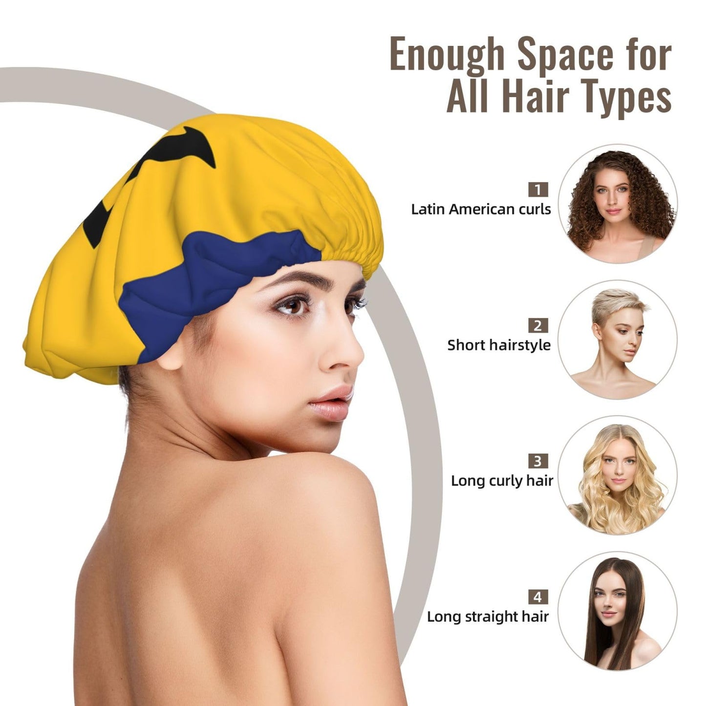 JxWCher Flag of Barbados Print Satin Sleep Cap for Women - Soft Double Layer Satin Sleep Hat, Bonnets for Hair Protection Black Beauty and Personal Care JxWCher