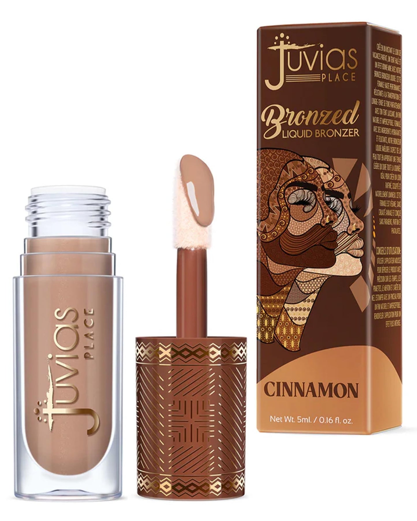 Juvia’s Place Bronzed Liquid Bronzer - Cinnamon - Liquid Bronzer for Face with Silky Blendable Texture - Buildable Coverage for Natural Contour Beauty & Personal Care Juvia's Place