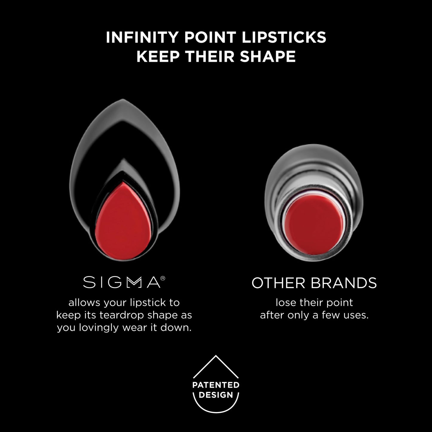 Sigma Beauty Infinity Point Peachy Nude Lipstick - Longwear Satin Finish Lipstick for Great Lip Color Makeup, Epiphany Beauty & Personal Care Sigma Beauty