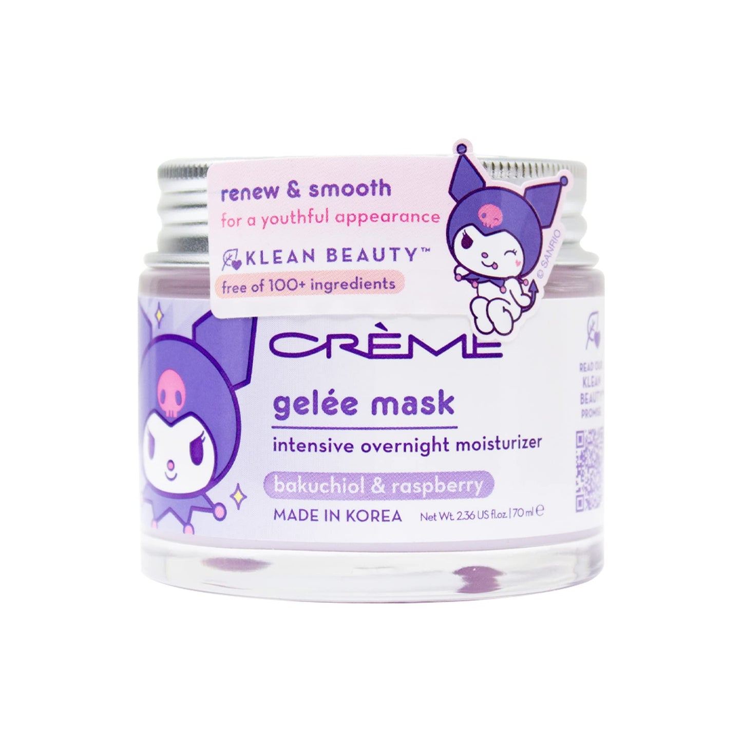 The Crème Shop Kuromi Klean Beauty™ Gelée Mask Beauty & Personal Care The Crème Shop