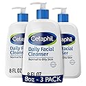 Cetaphil Face Wash, Daily Facial Cleanser for Sensitive, Combination to Oily Skin, 8 oz 3 Pack, Gentle Foaming, Soap Free, Hypoallergenic Beauty & Personal Care Cetaphil